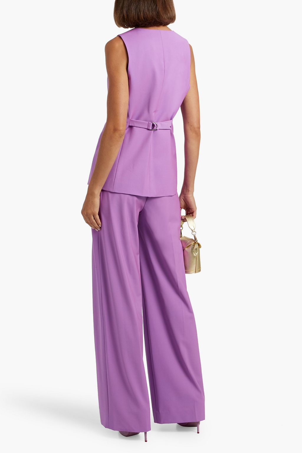 VERONICA BEARD Sonia wool-blend wide-leg pants