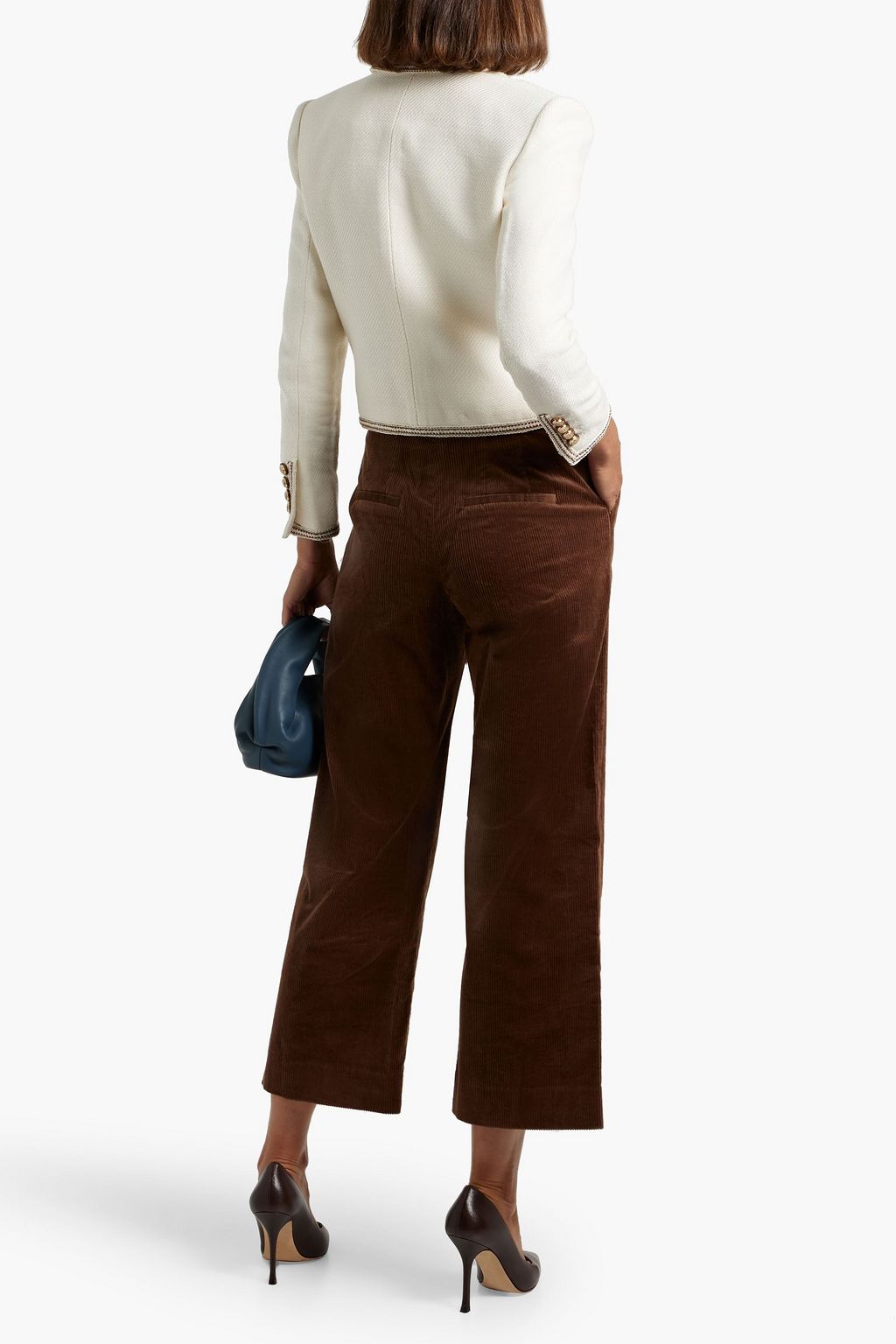 VERONICA BEARD Brynleigh cotton-blend corduroy wide-leg pants