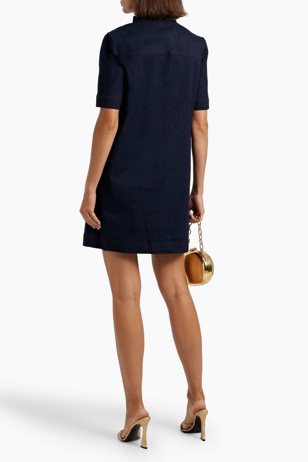 VERONICA BEARD Koulis denim mini shirt dress