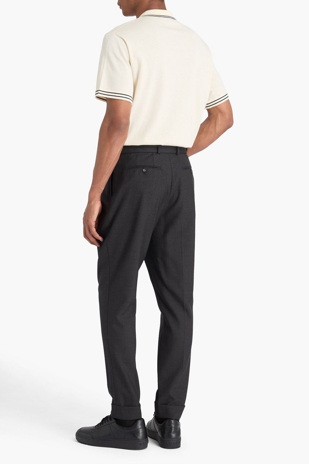 OFFICINE GÉNÉRALE ウール パンツ ベルト付き