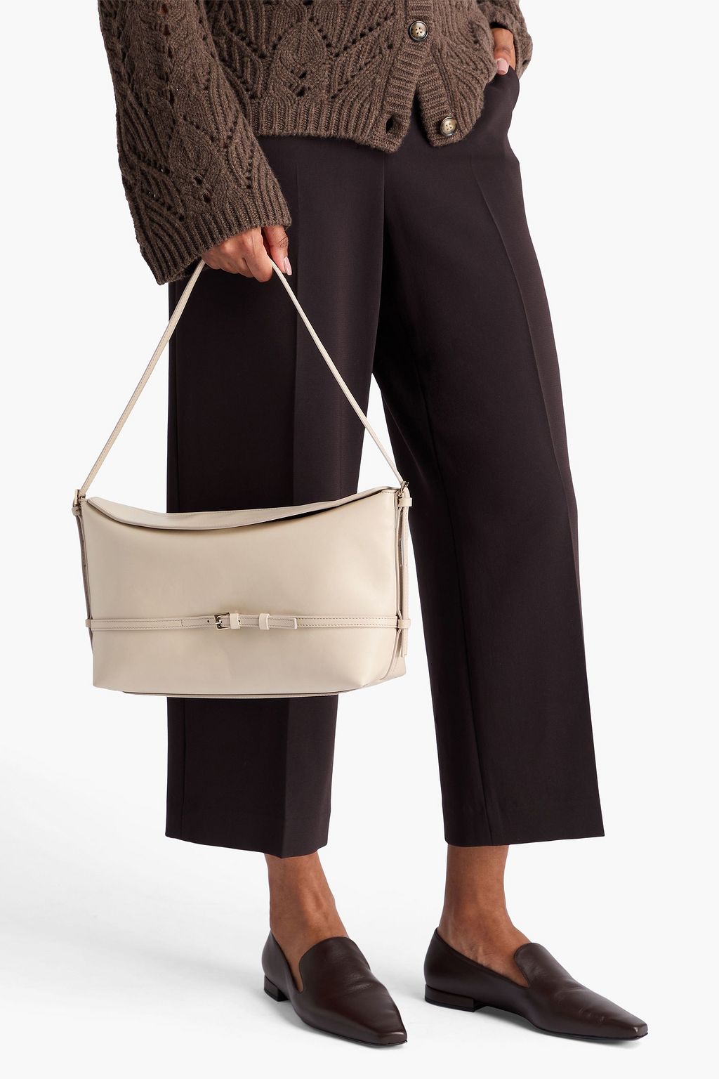 LOULOU STUDIO Elle Schultertasche aus Leder