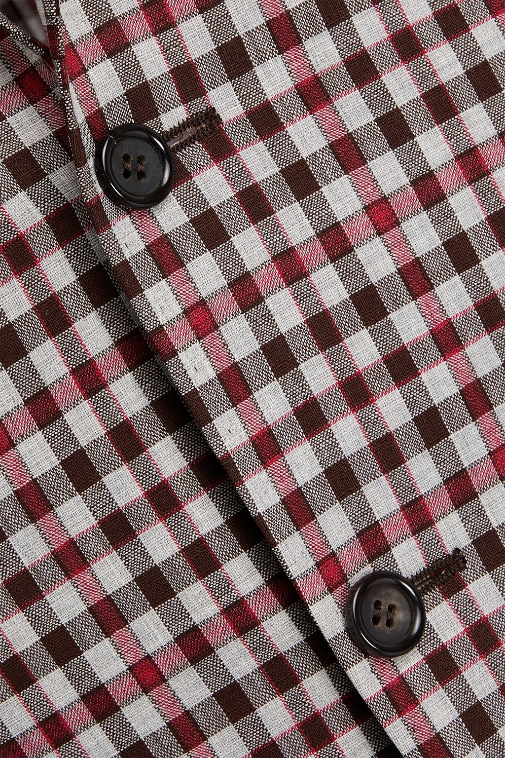 CANALI Gingham wool blazer