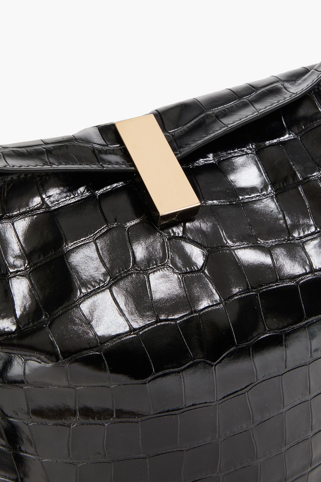 LOULOU STUDIO Courtney クロコ風レザー バケットバッグ