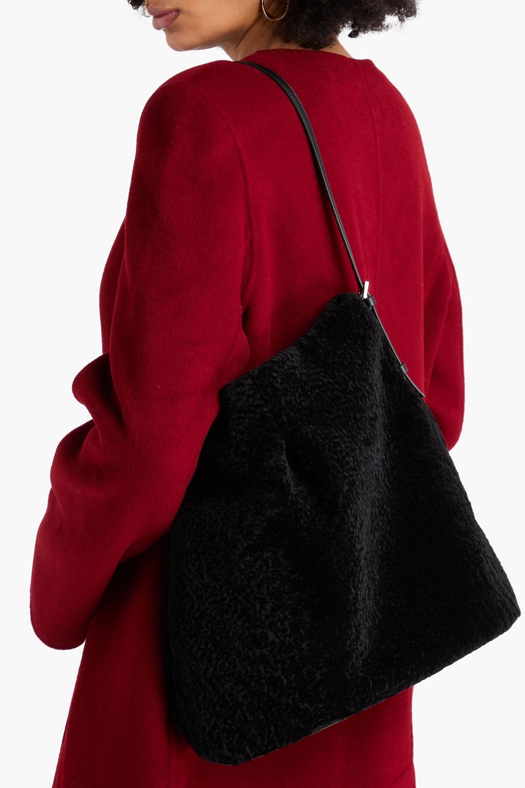 LOULOU STUDIO Cindy shearling shoulder bag