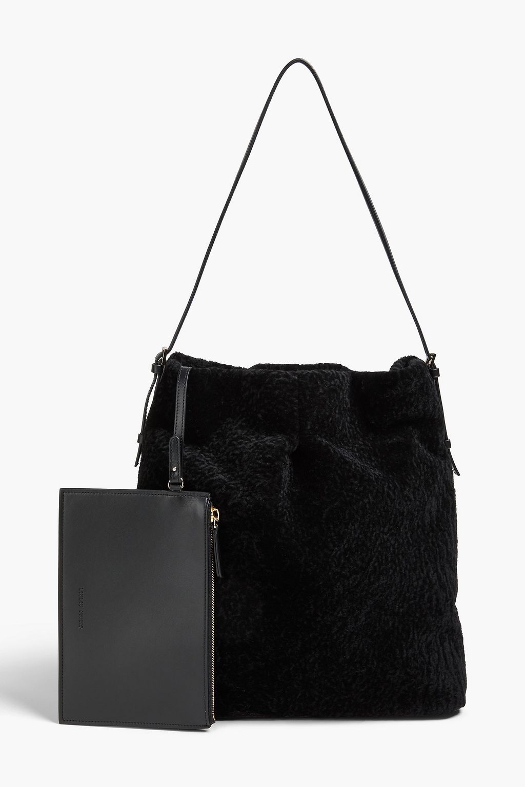 LOULOU STUDIO Cindy shearling shoulder bag