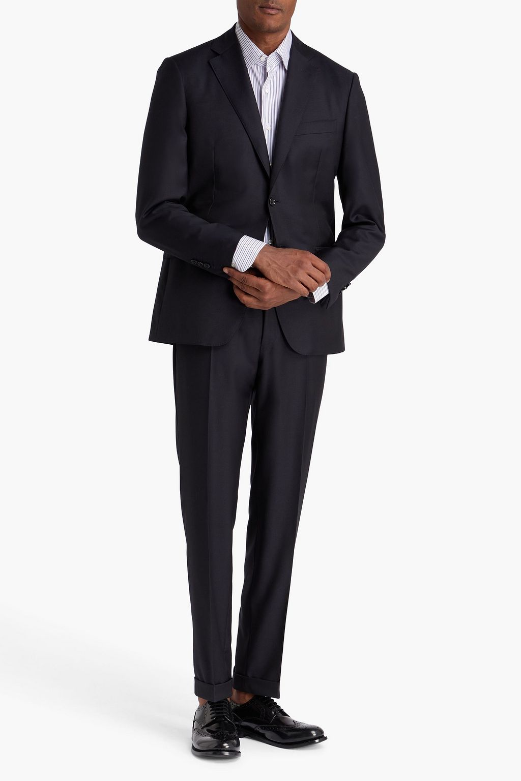 CANALI Wool-twill suit