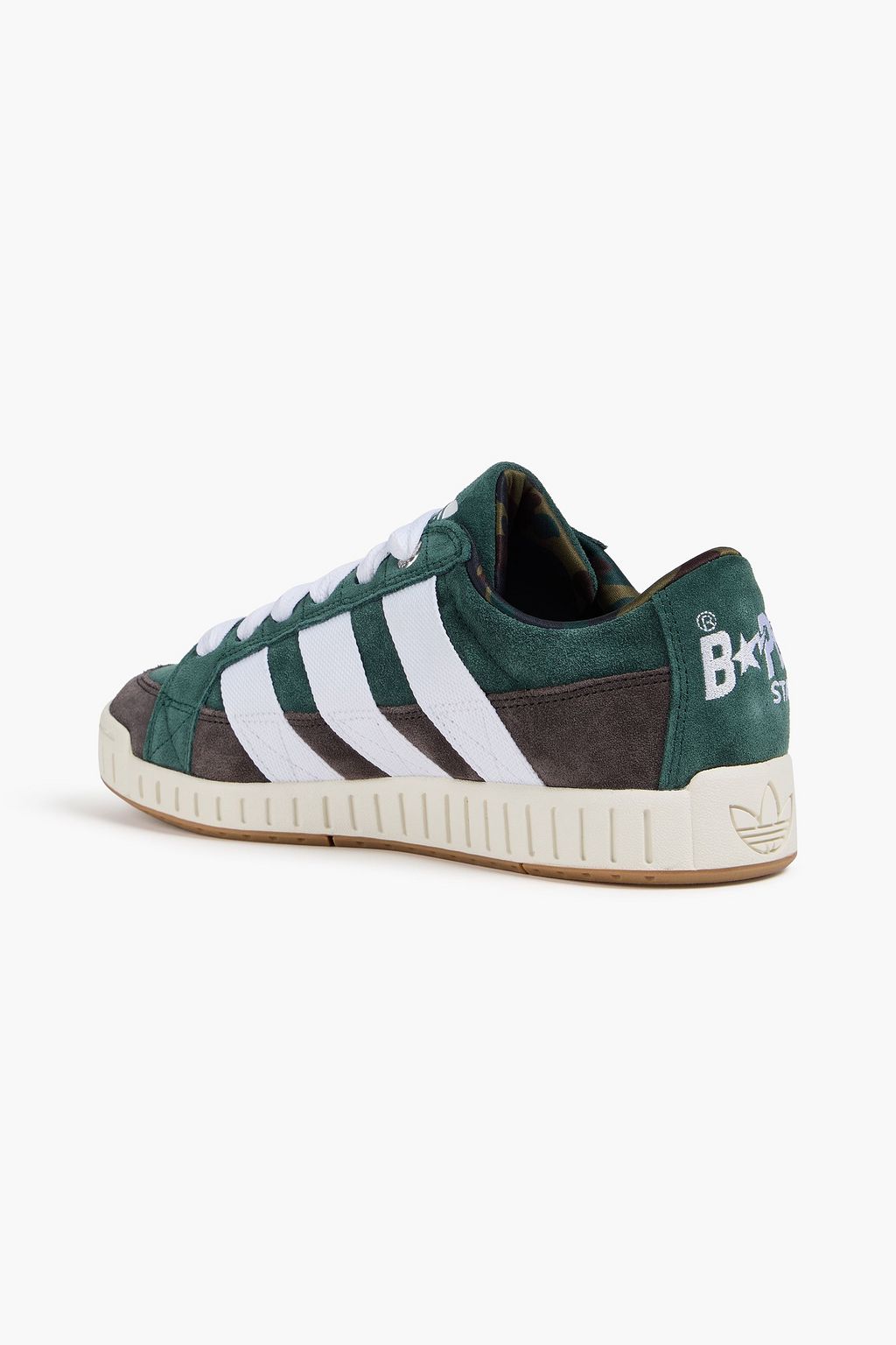 ADIDAS ORIGINALS X BAPE حذاء سنيكرز من الشامواه المطرّز