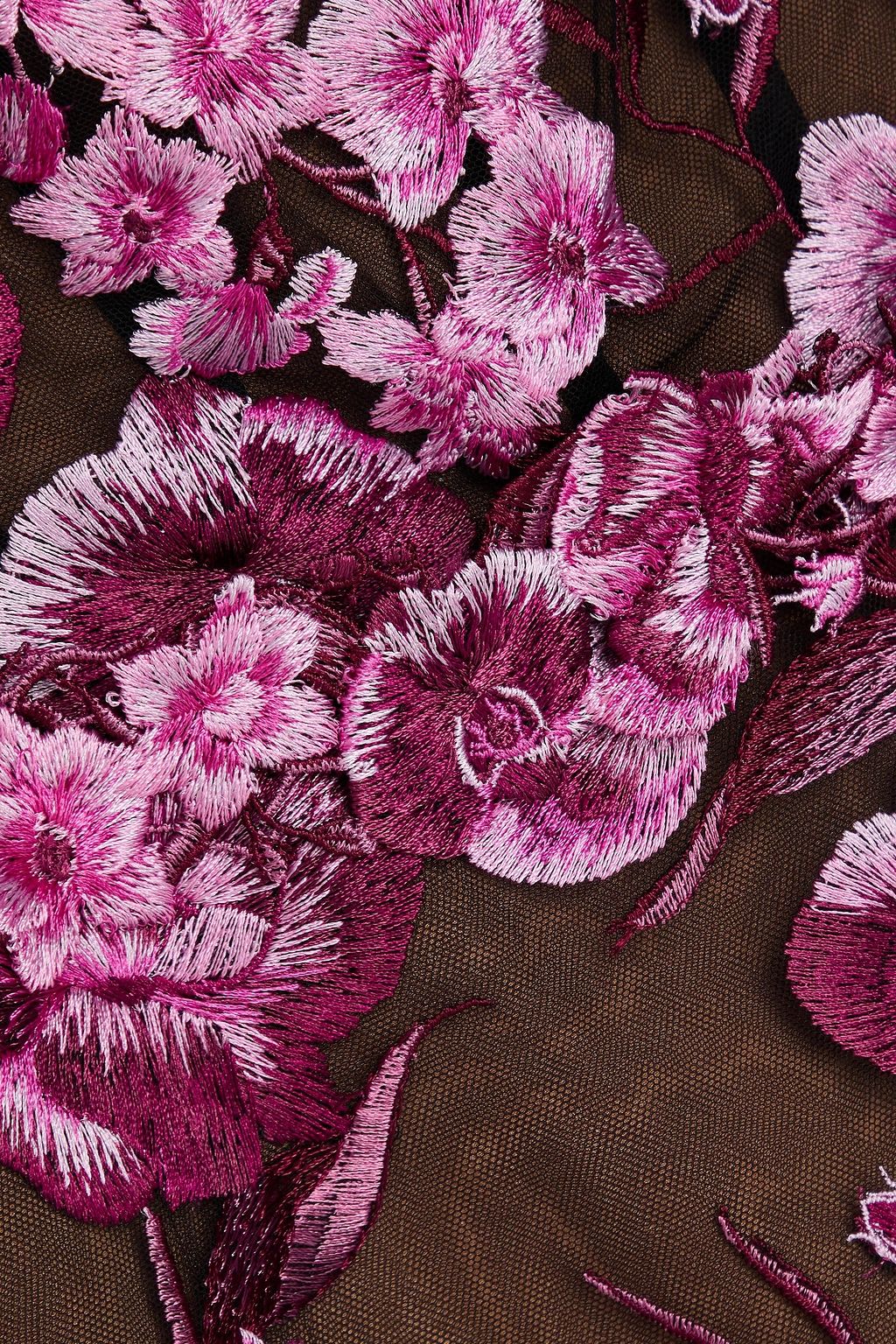 MARCHESA NOTTE チュール ミディワンピース 刺繍