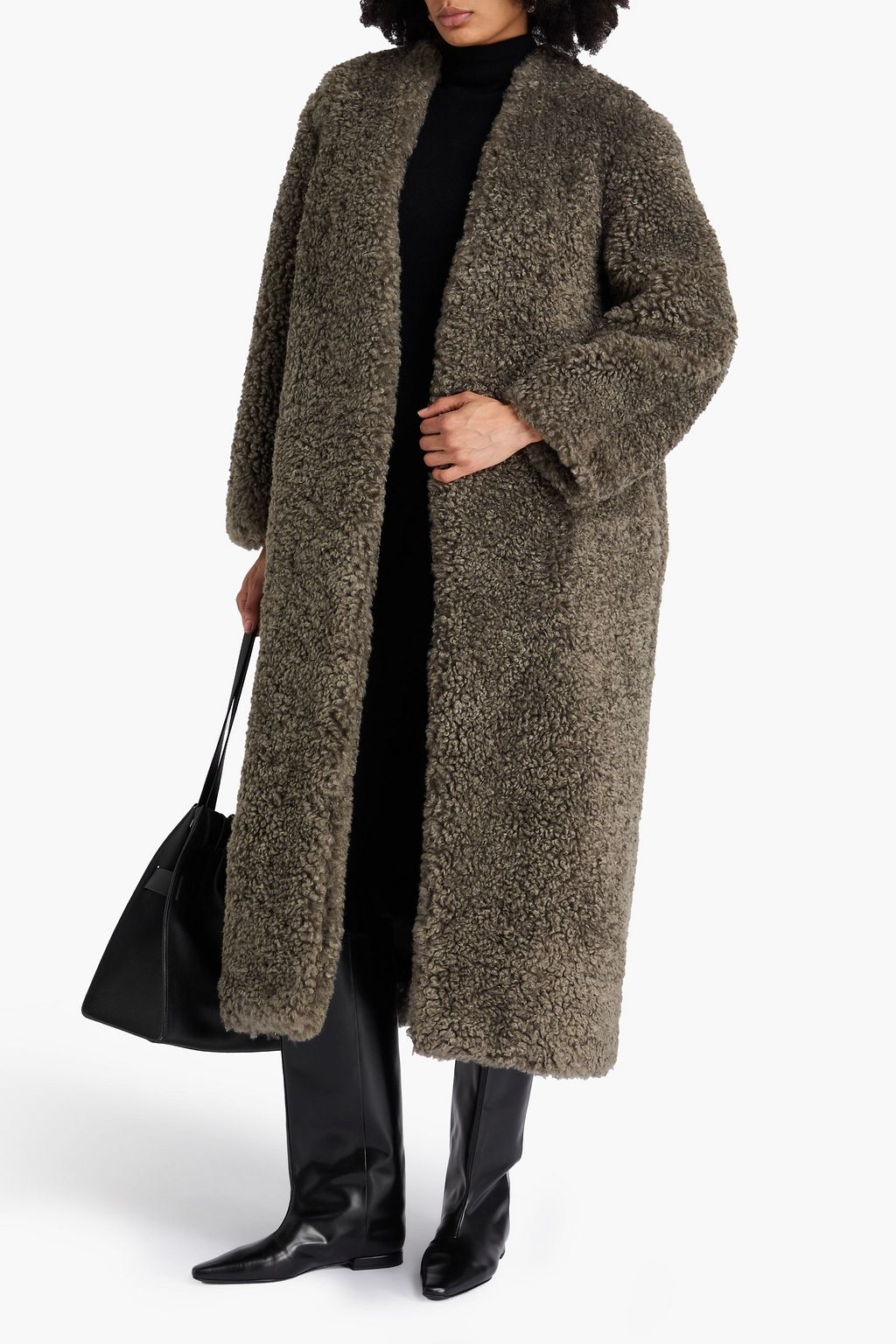 A.EMERY Mantel „Valdes“ aus Teddy-Fleece