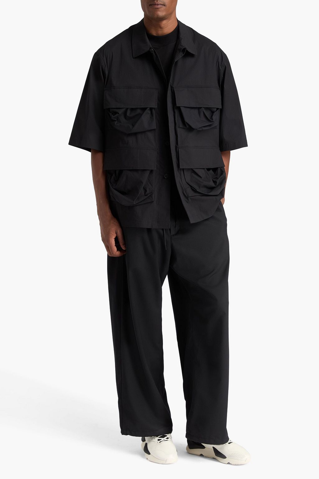 Y-3 قميص من مزيج من القطن