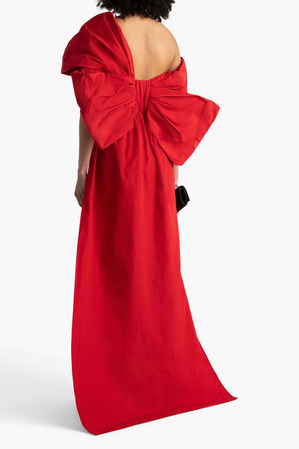 MARCHESA NOTTE Cold-shoulder cutout crepe gown