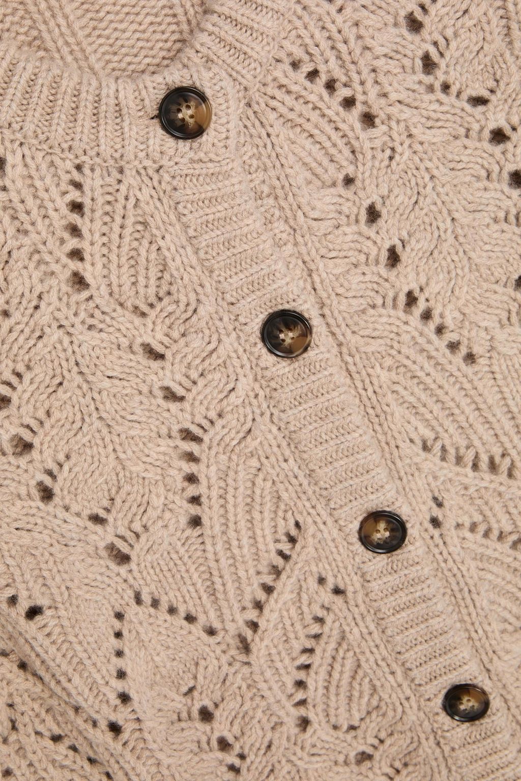 LOULOU STUDIO Fruto crochet-knit merino wool and cashmere-blend cardigan