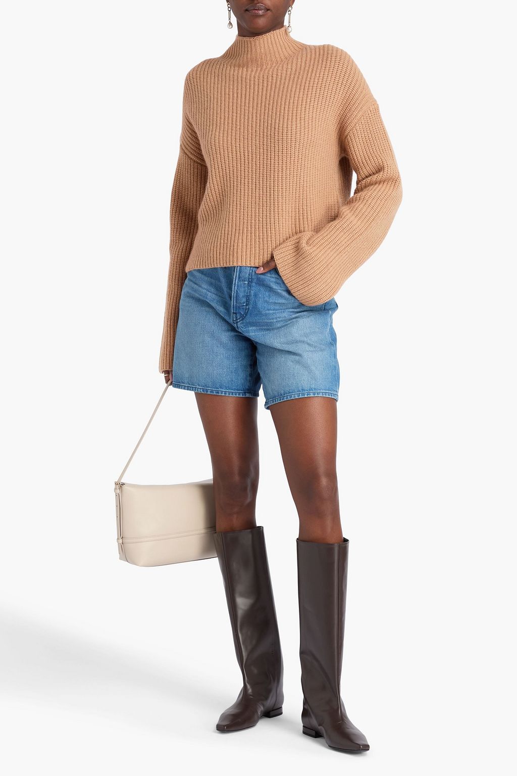 LOULOU STUDIO Faro ribbed cashmere turtleneck sweater