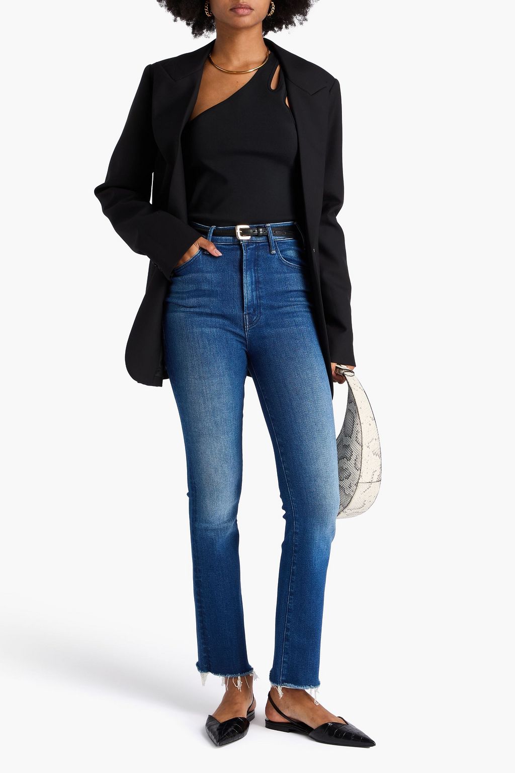 MOTHER The Hustler high-rise flared jeans