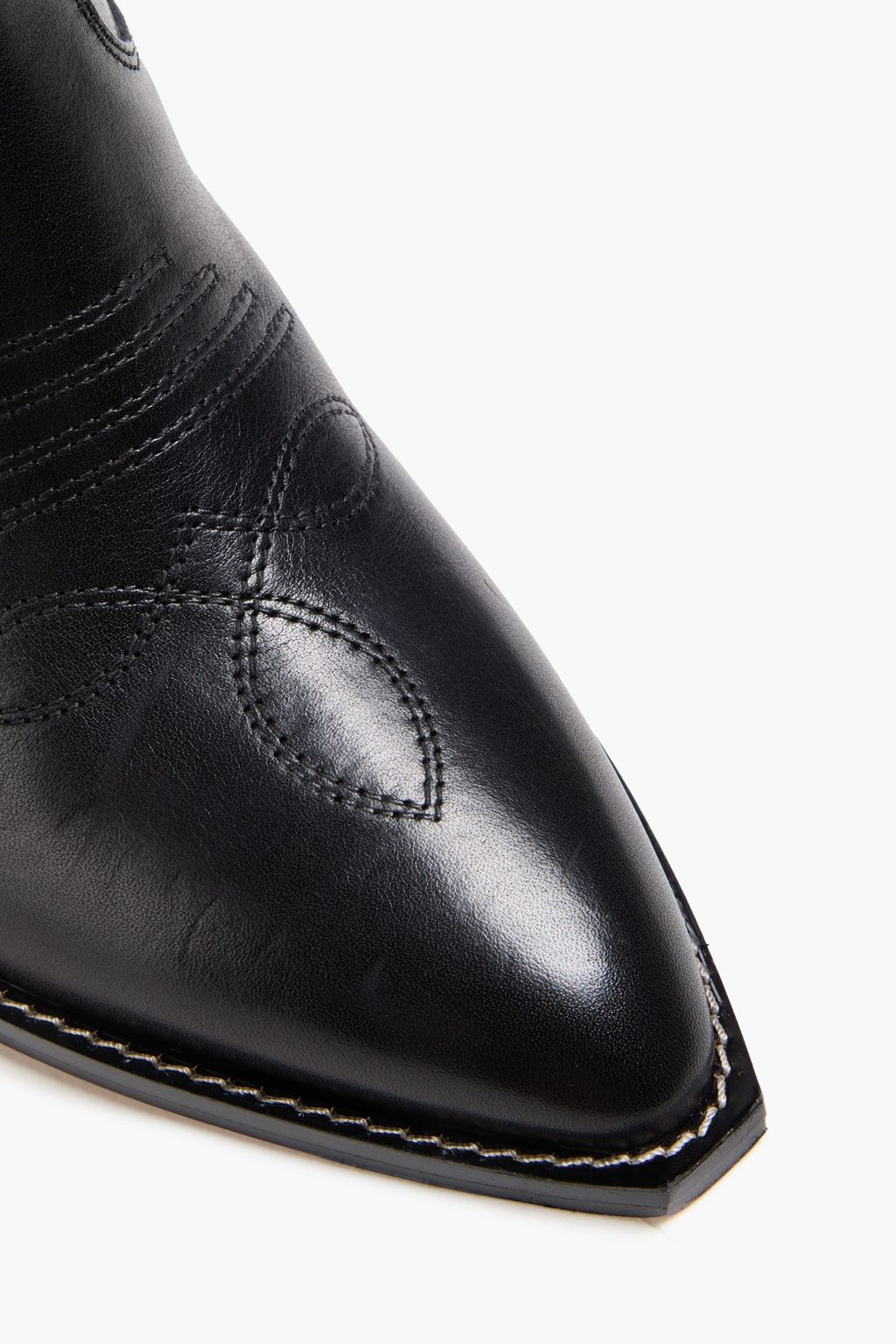 ISABEL MARANT Embroidered leather cowboy boots