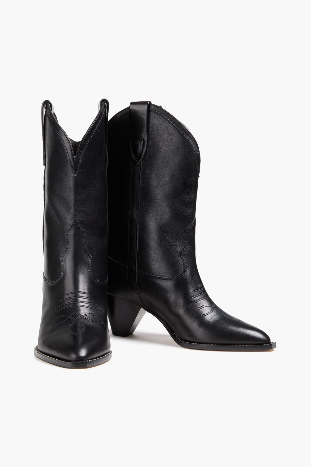 ISABEL MARANT Embroidered leather cowboy boots