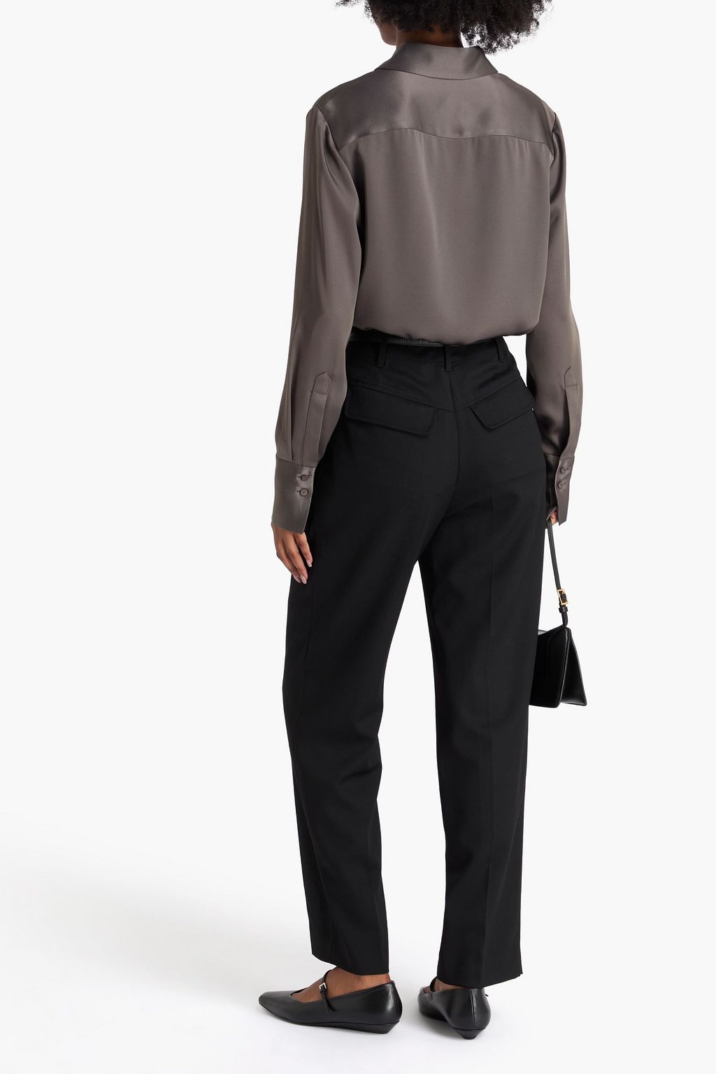 A.EMERY Philippa satin shirt