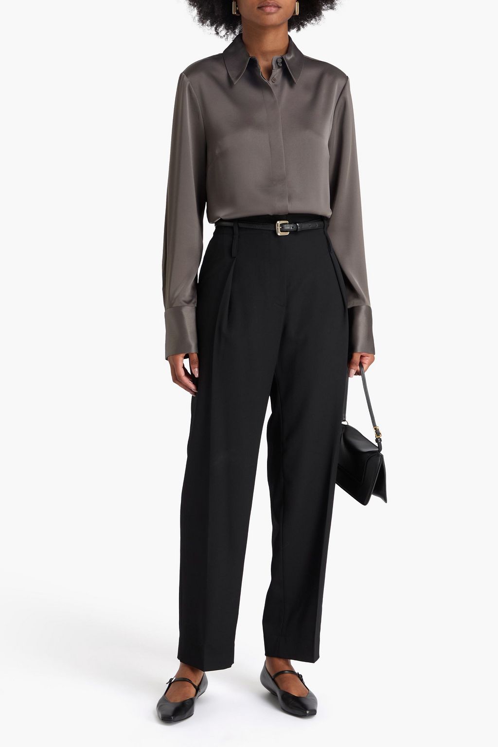 A.EMERY Philippa satin shirt