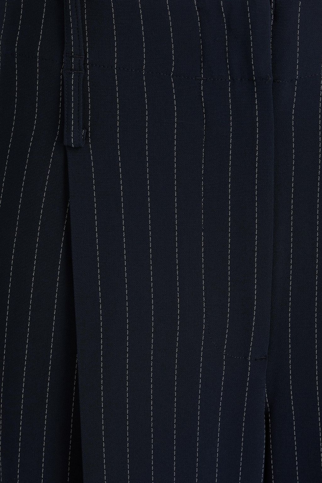 A.EMERY Draper pleated pinstriped crepe tapered pants
