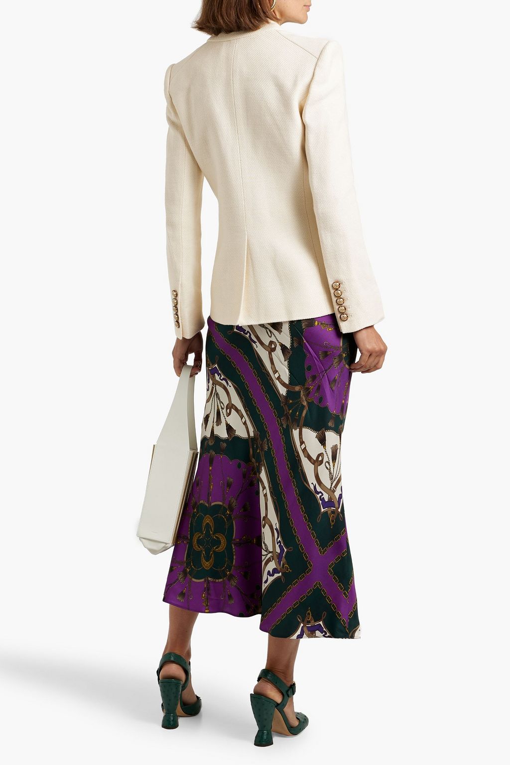 VERONICA BEARD Reagan Dickey cotton-blend tweed blazer