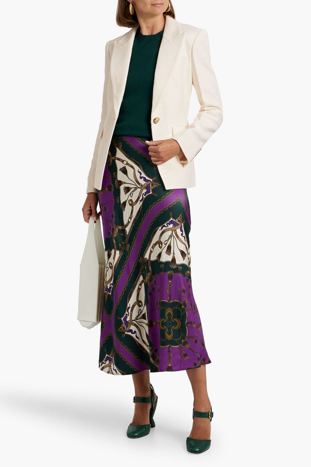 VERONICA BEARD Reagan Dickey cotton-blend tweed blazer