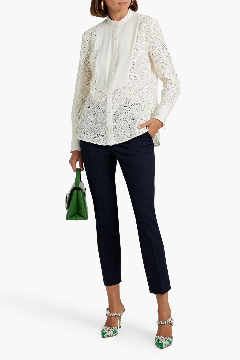 VERONICA BEARD Naya lace blouse