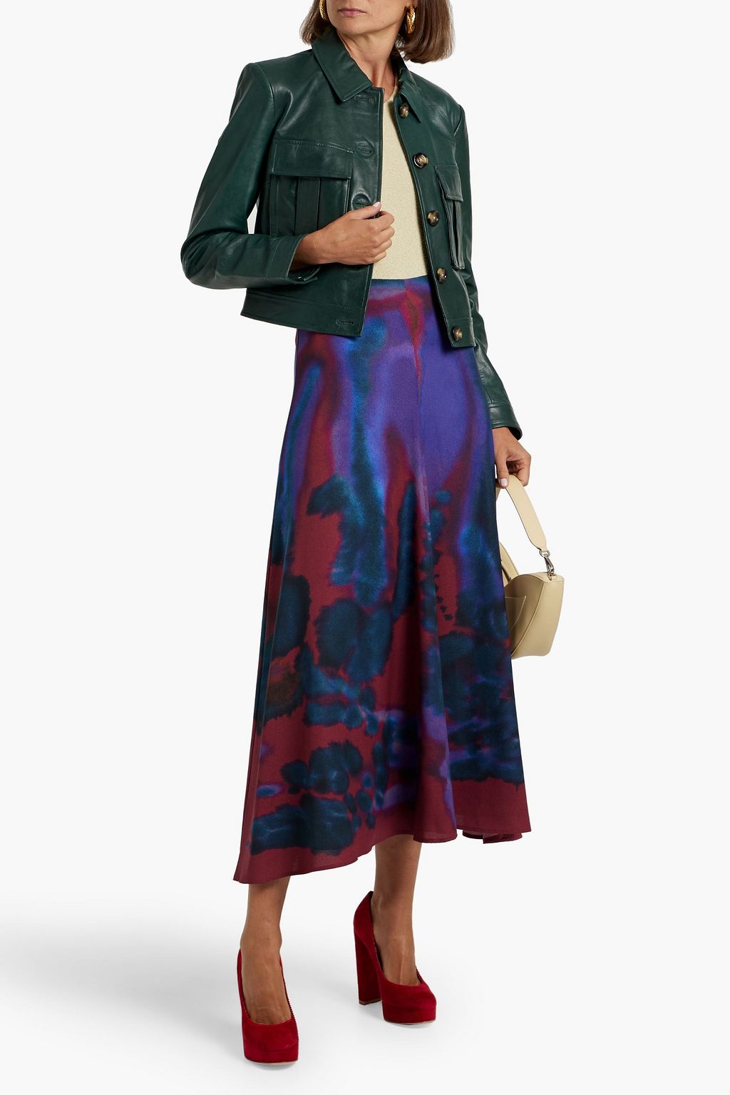 VERONICA BEARD Monte leather jacket