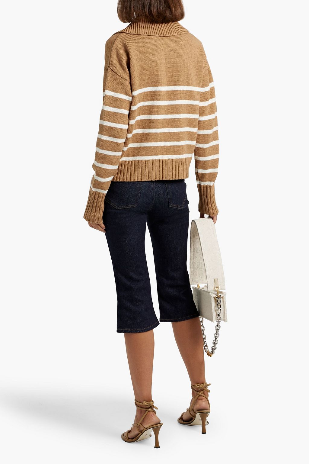 VERONICA BEARD Jovie striped cotton sweater