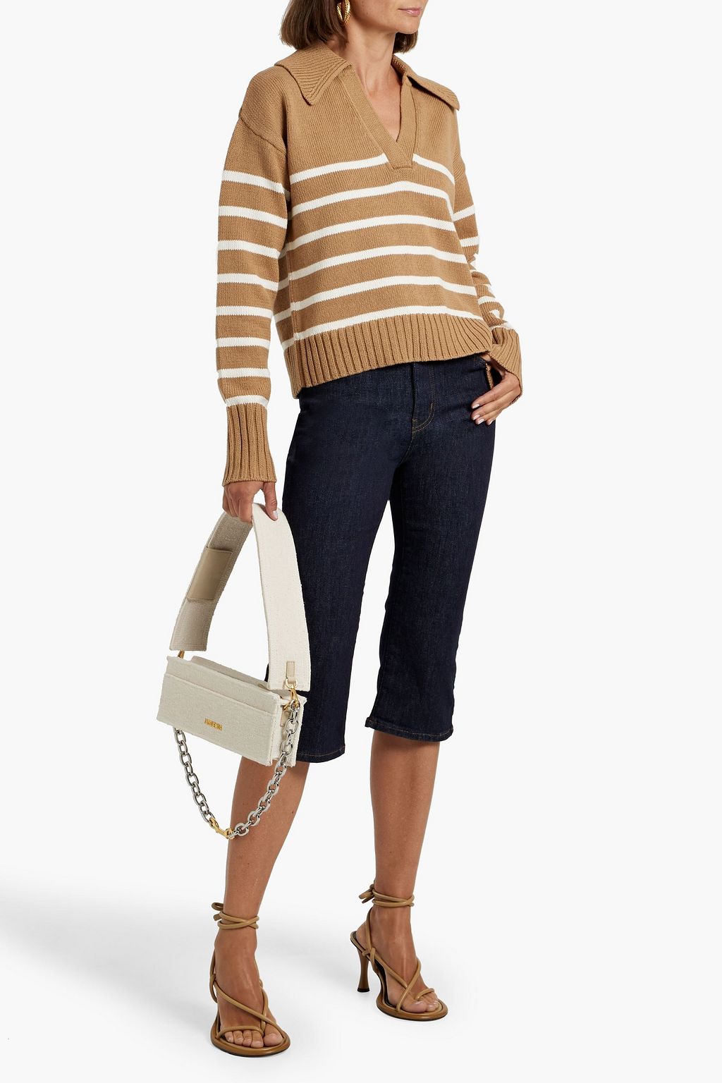 VERONICA BEARD Jovie striped cotton sweater
