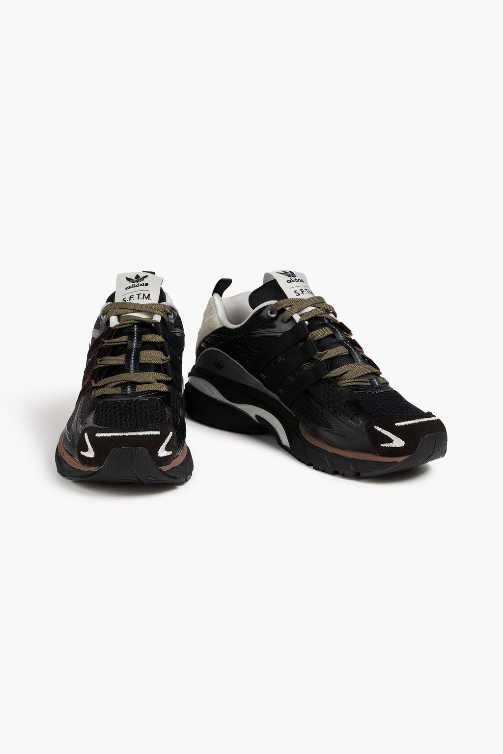 ADIDAS ORIGINALS X SONG FOR THE MUTE Adistar Sneaker aus Shell, Mesh und Samt in Colour-Block-Optik