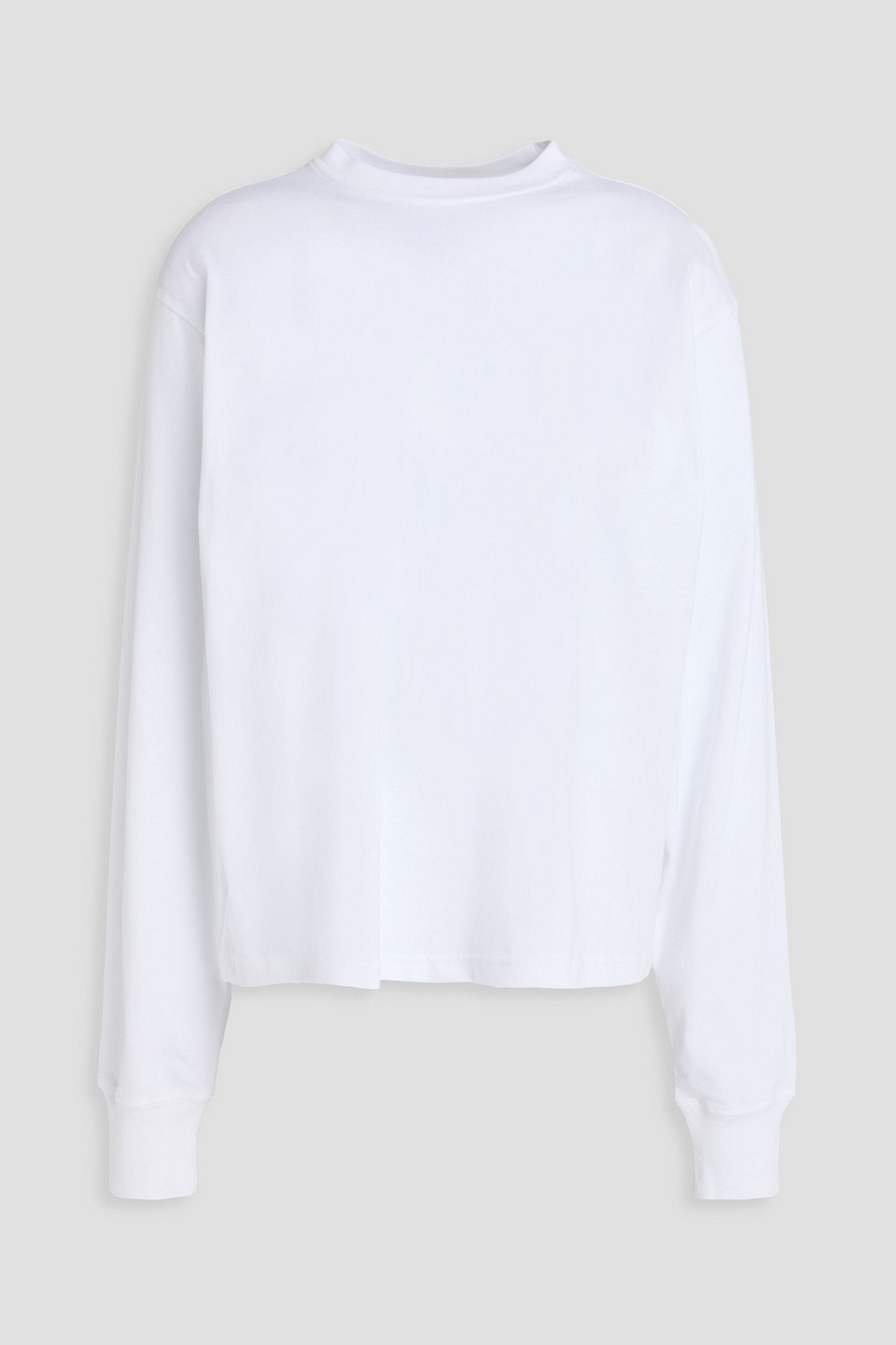 Totême Oberteil Aus Baumwoll-jersey In White