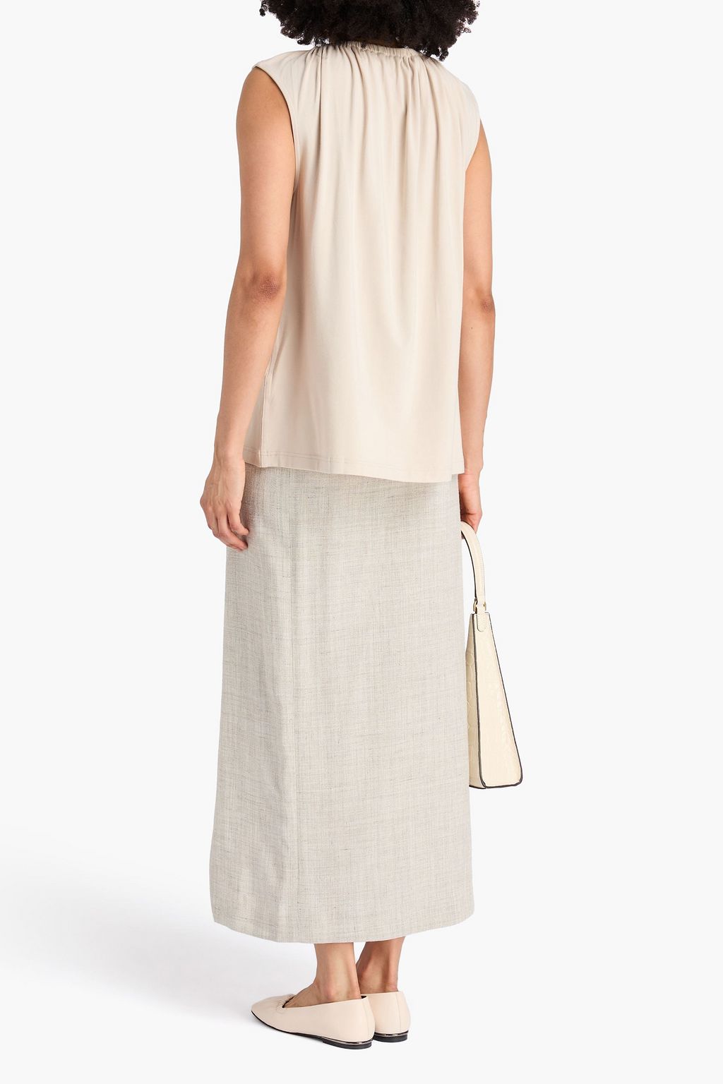 TOTEME Gathered stretch-jersey top