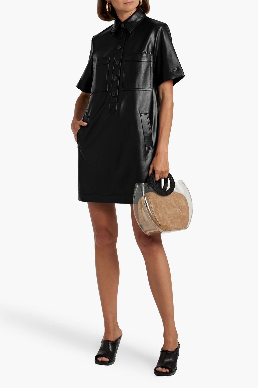 VERONICA BEARD Koulis mini shirt dress