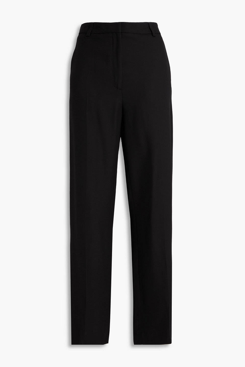 Totême Crepe Wide-leg Pants In Black