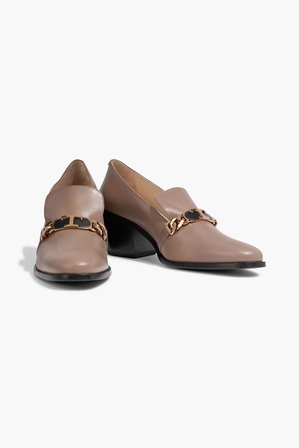 TOD'S Embellished leather pumps