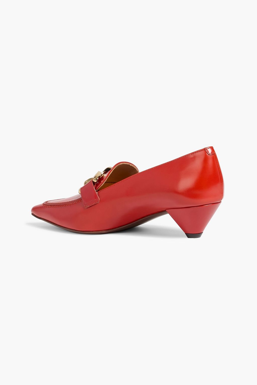 TOD'S Chain-embellished leather pumps
