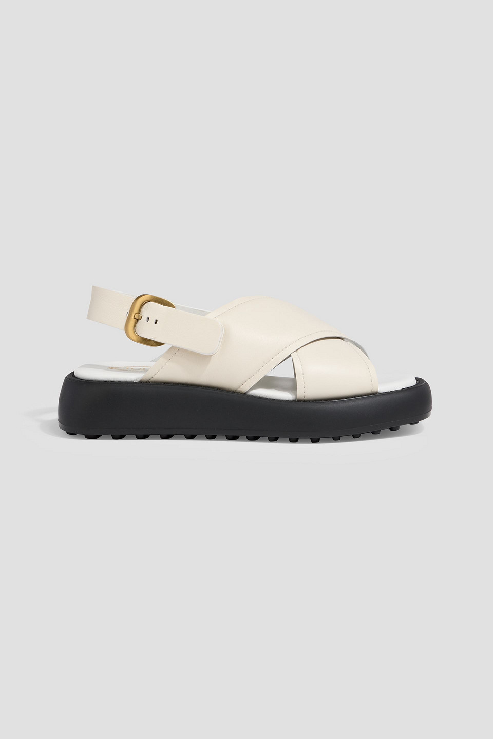 Tod's Leather Platform Slingback Sandals