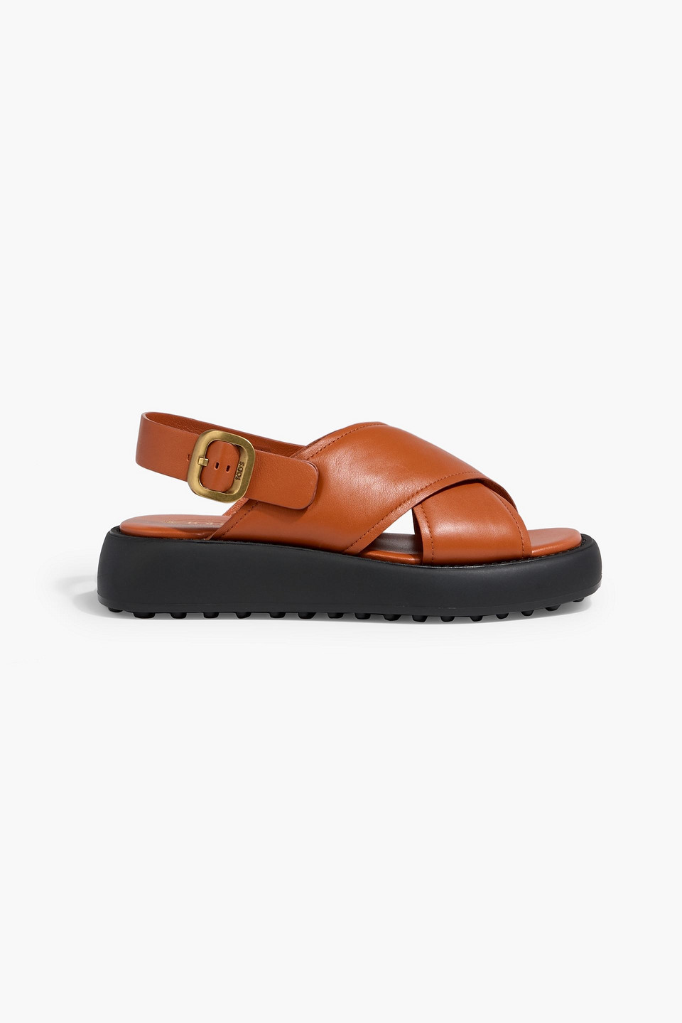 Tod's Leather Platform Slingback Sandals