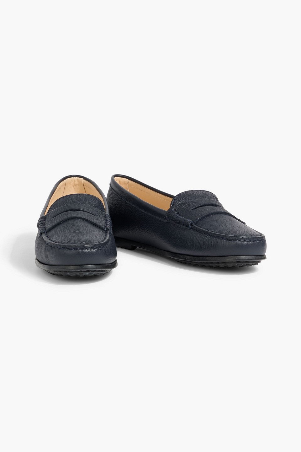 Tod's Gommino Pebbled-leather Loafers