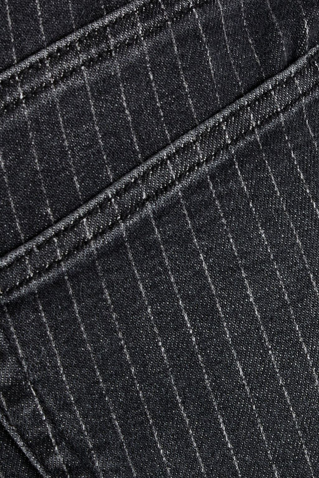 FRAME Le High Flare pinstriped high-rise flared jeans