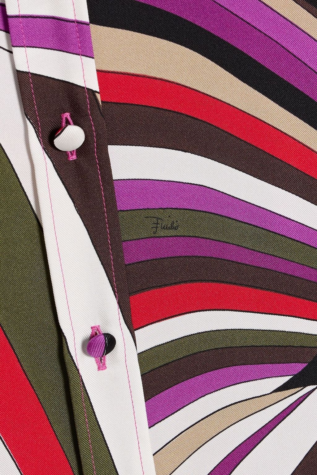 PUCCI Printed silk-twill shirt
