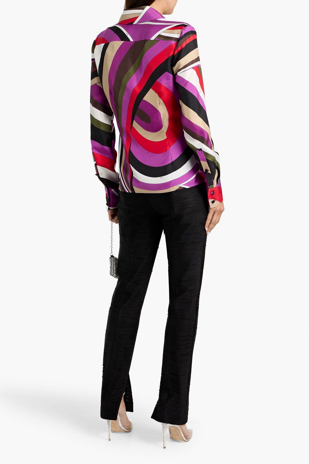 PUCCI Printed silk-twill shirt