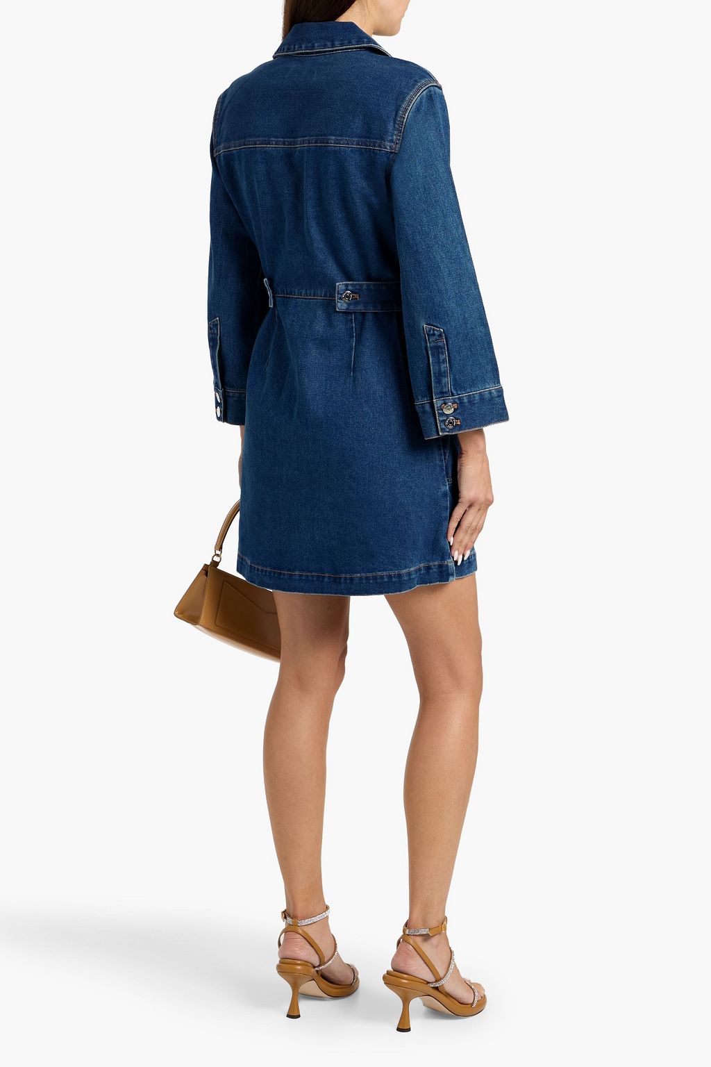 VERONICA BEARD Mckinley denim mini shirt dress