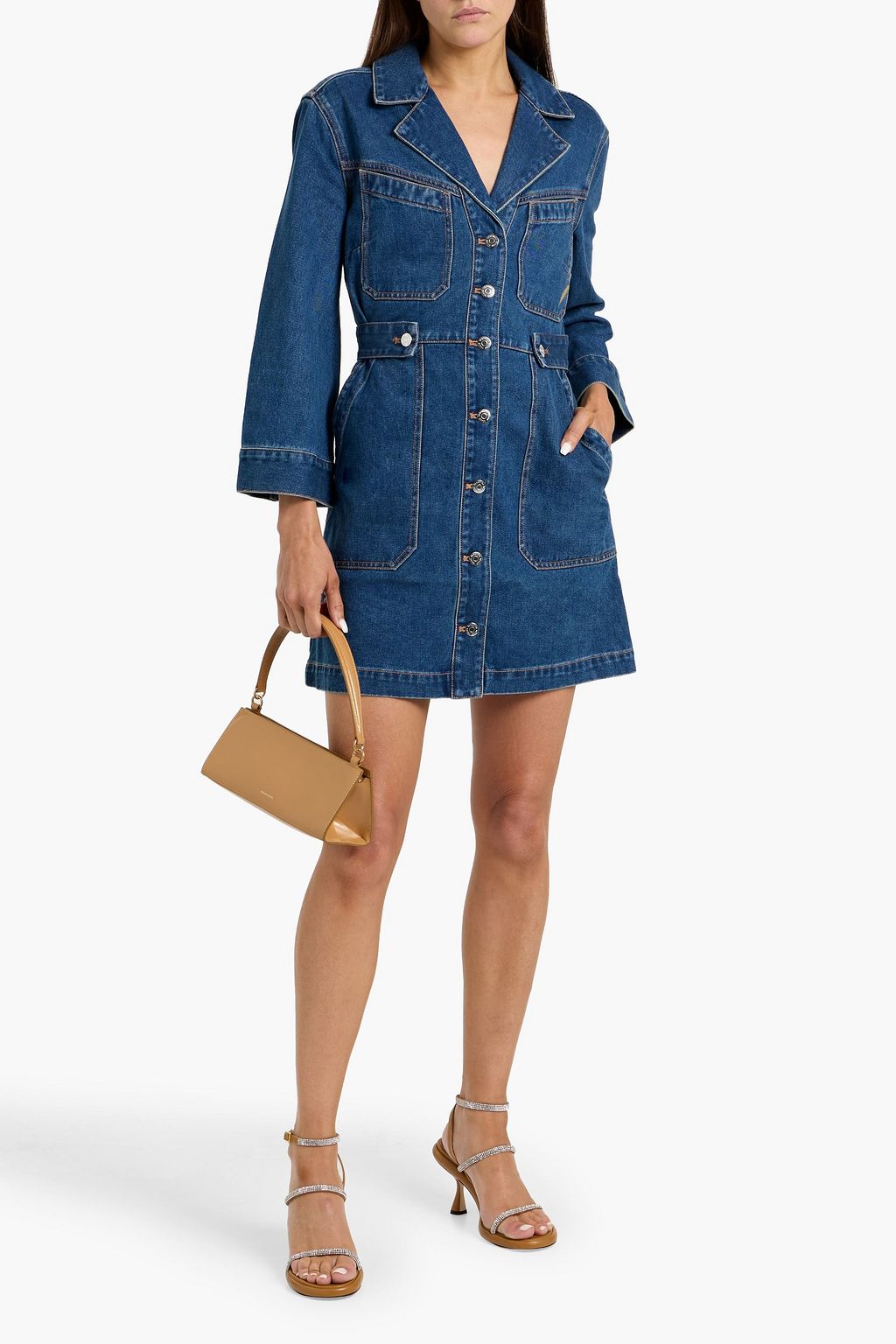 VERONICA BEARD Mckinley denim mini shirt dress