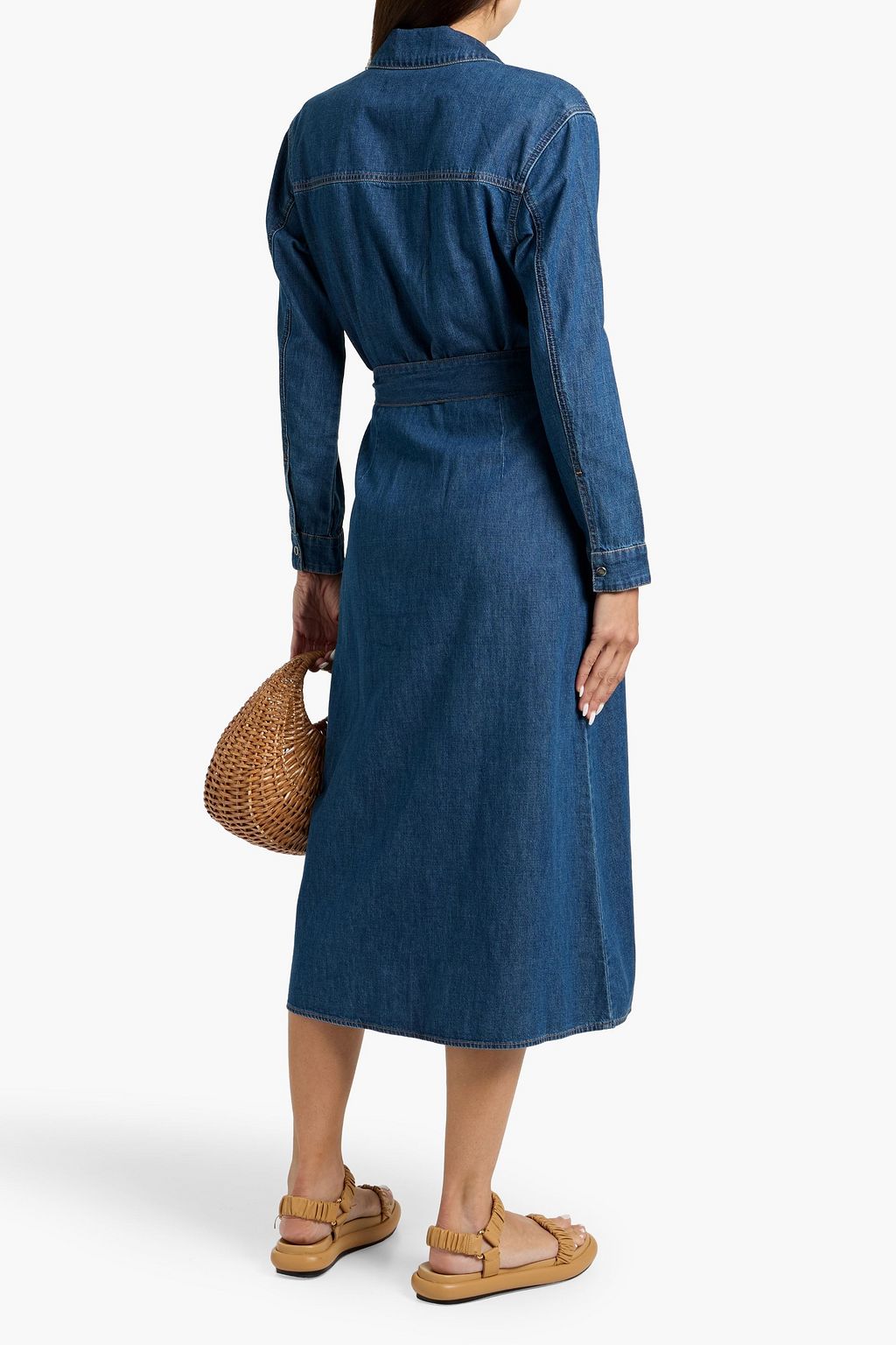 VERONICA BEARD Miranda denim midi shirt dress