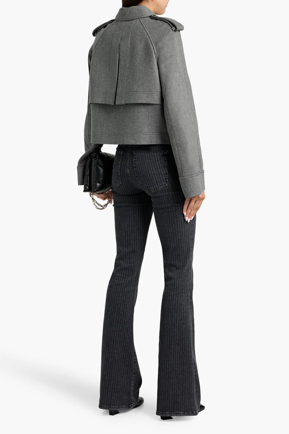 Veronica Beard Conneley Double-breasted Tweed Jacket In Gray