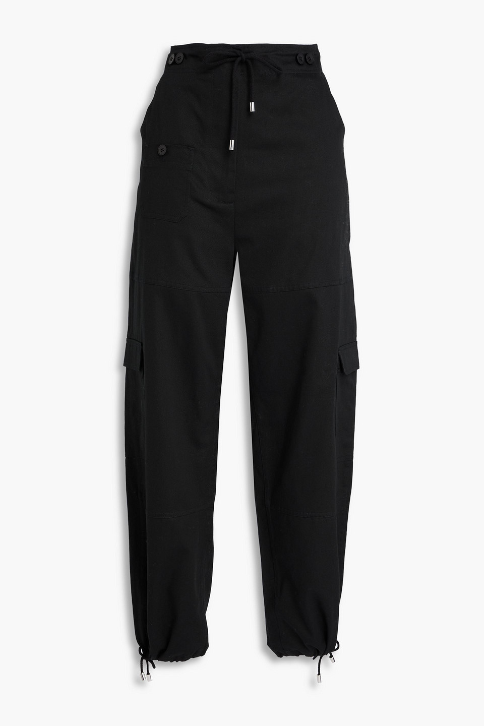 Totême Cotton-twill Cargo Pants In Black