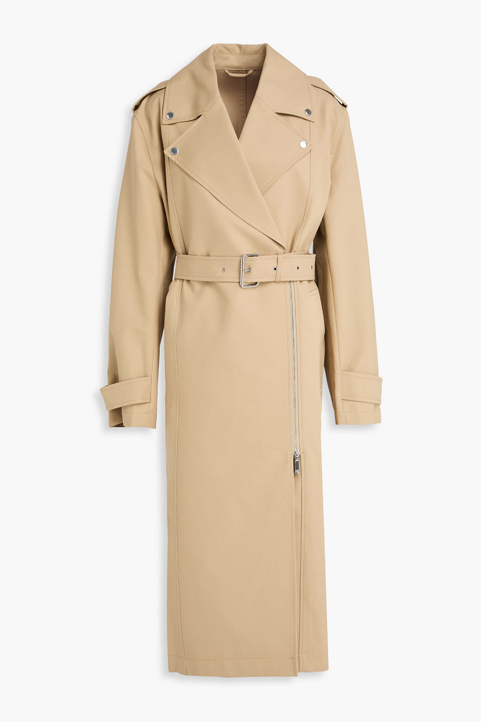 Totême Cotton Trench Coat In Brown