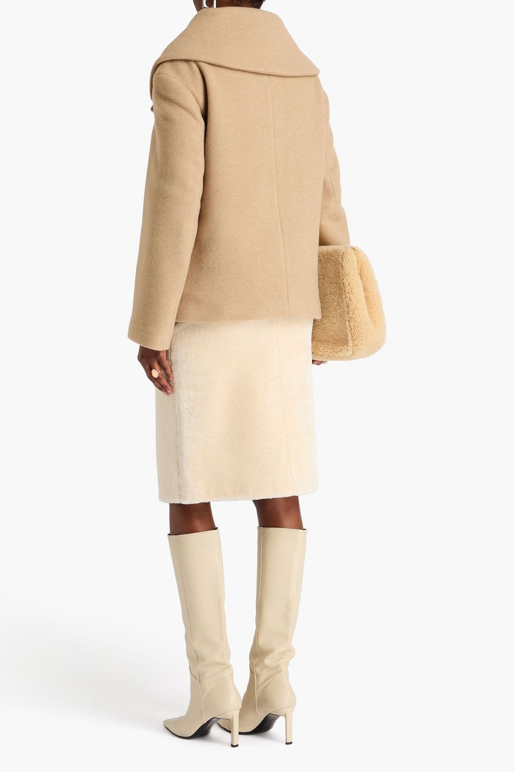 TOTEME Double-breasted wool-blend felt jacket