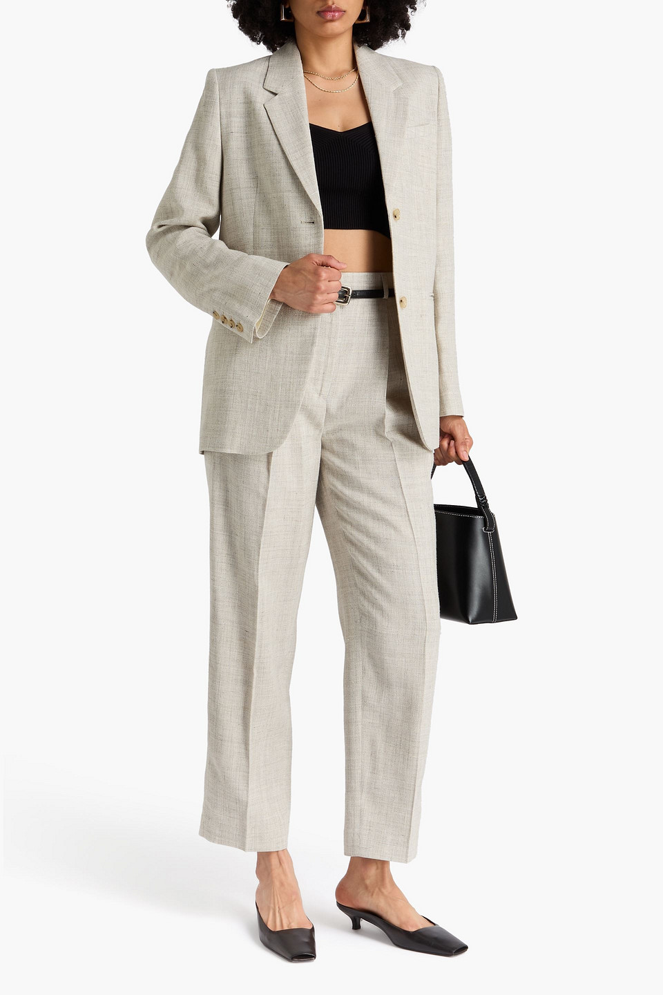 Totême Wool-blend Blazer In Gray